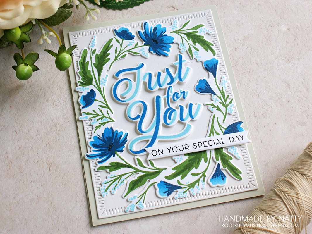 Feeling Blue | The Greetery Print Shop Floral Frame