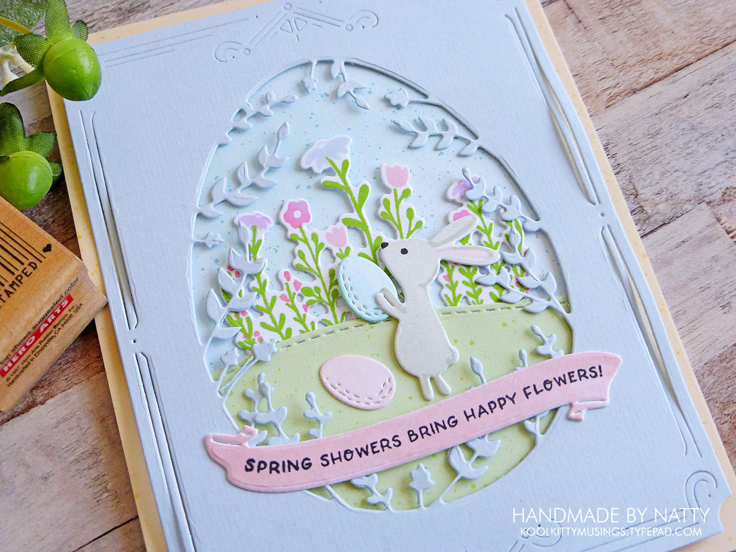 Spring Showers | SugarPea Designs Egg Window Cut Away