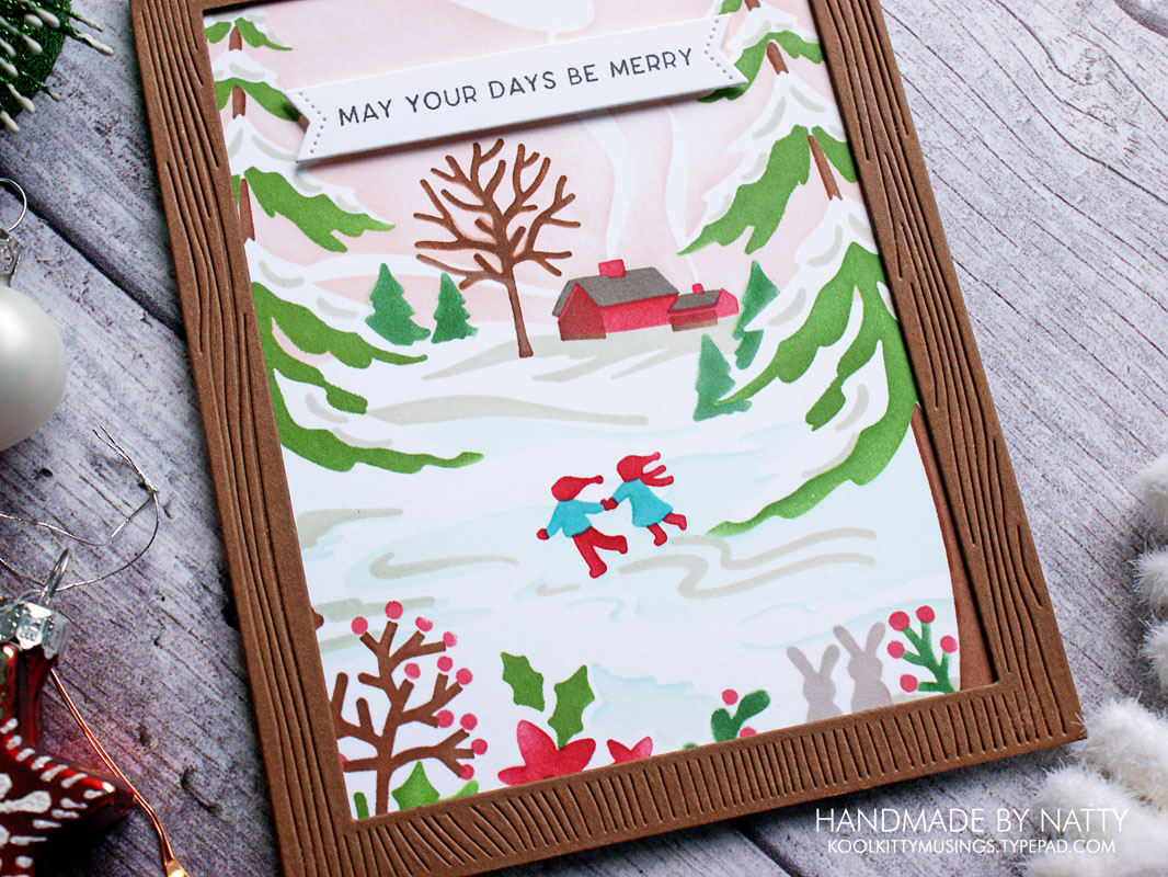 Christmas Countdown | The Greetery Stencil Scapes Winter