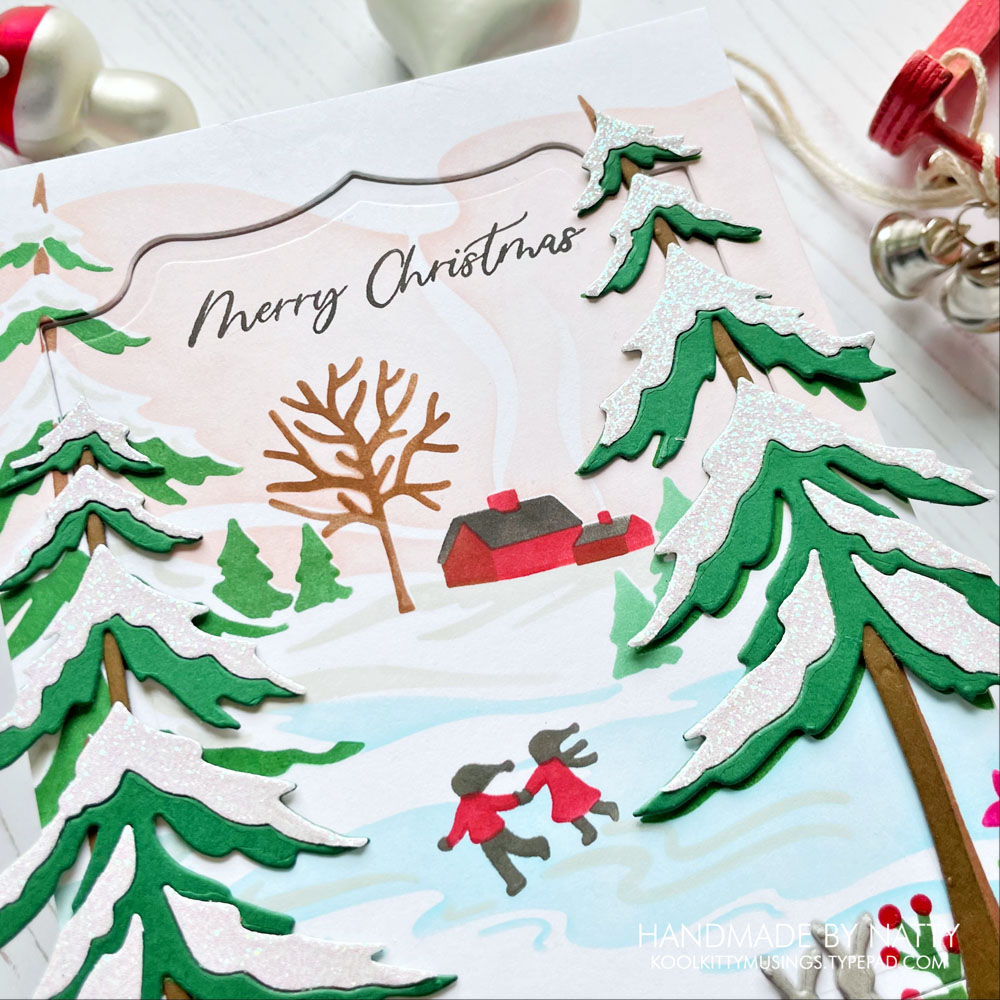 Christmas Scene | The Greetery Winter Stencil Scapes