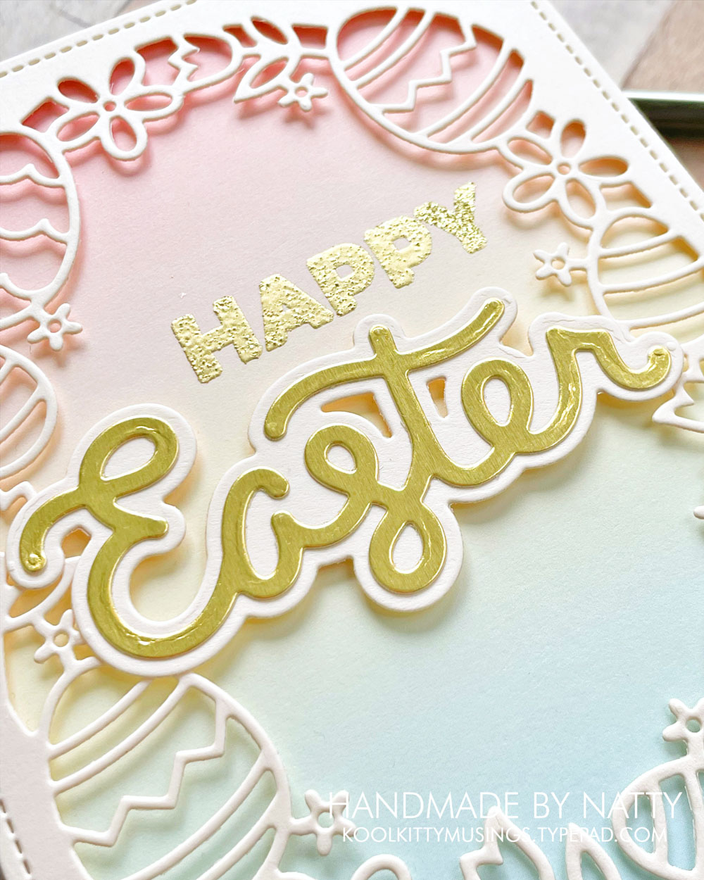 Ombré Wishes | Lawn Fawn Easter Egg Backdrop