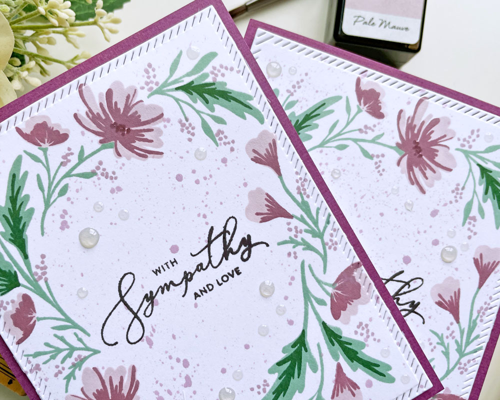 With Sympathy | The Greetery Print Shop Floral Frame